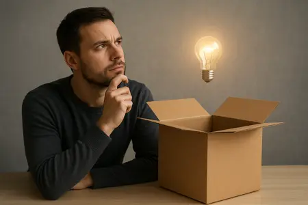 Temos que pensar fora da caixinha para resolver esse problema.